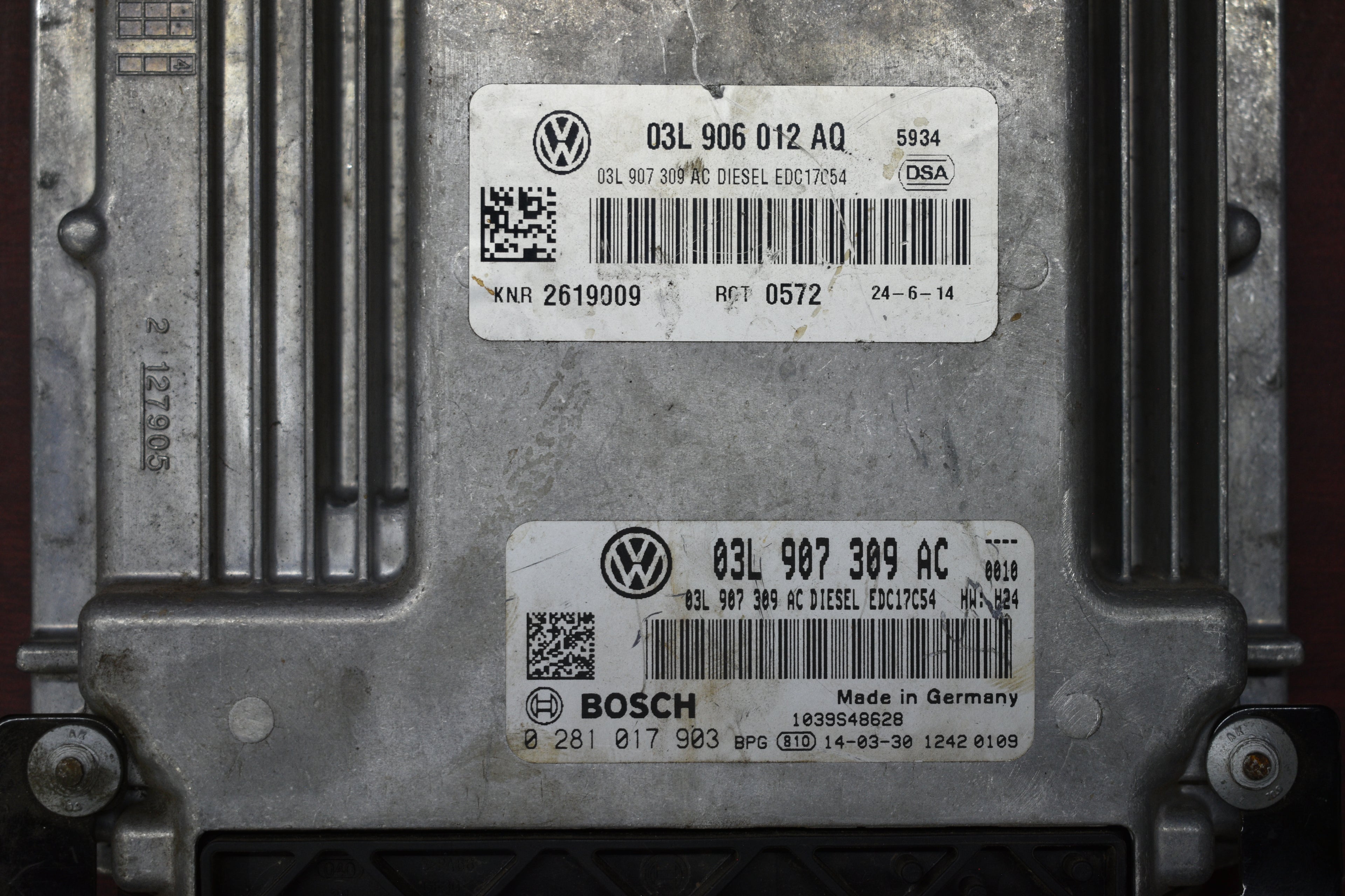 COMPUTADORA DE MOTOR VW 03L907309AC EDC17C54