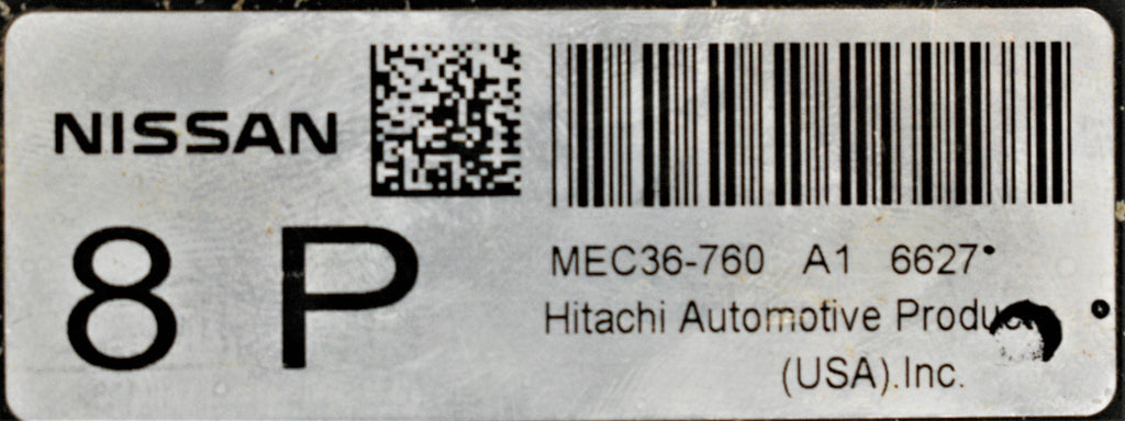 COMPUTADORA DE MOTOR NISSAN SENTRA MEC36-760 8P